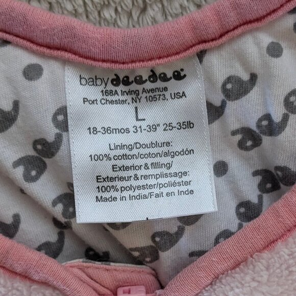 BABY DEEDEE plush sleep sack, pink - Picture 4 of 4